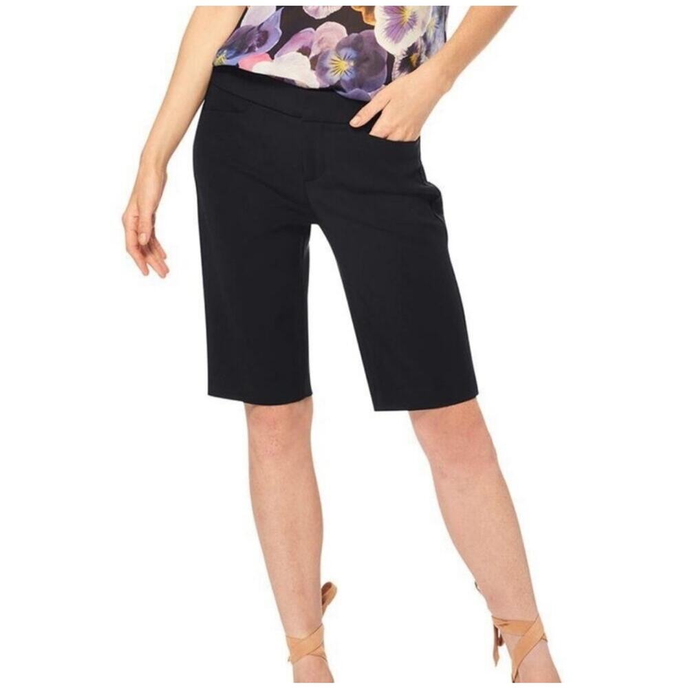Ecru Tailored Bermuda Shorts Sz 6 High Rise Quiet Luxury Trouser Resort Summer